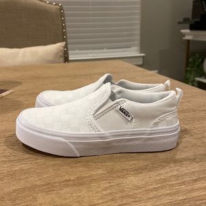 Kids’ Vans Asher Checked Skate Sneakers